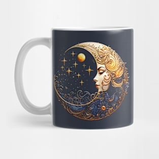 Celestial Sun and Moon Mug